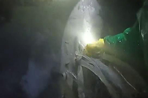 淮南消防水池堵漏现场
